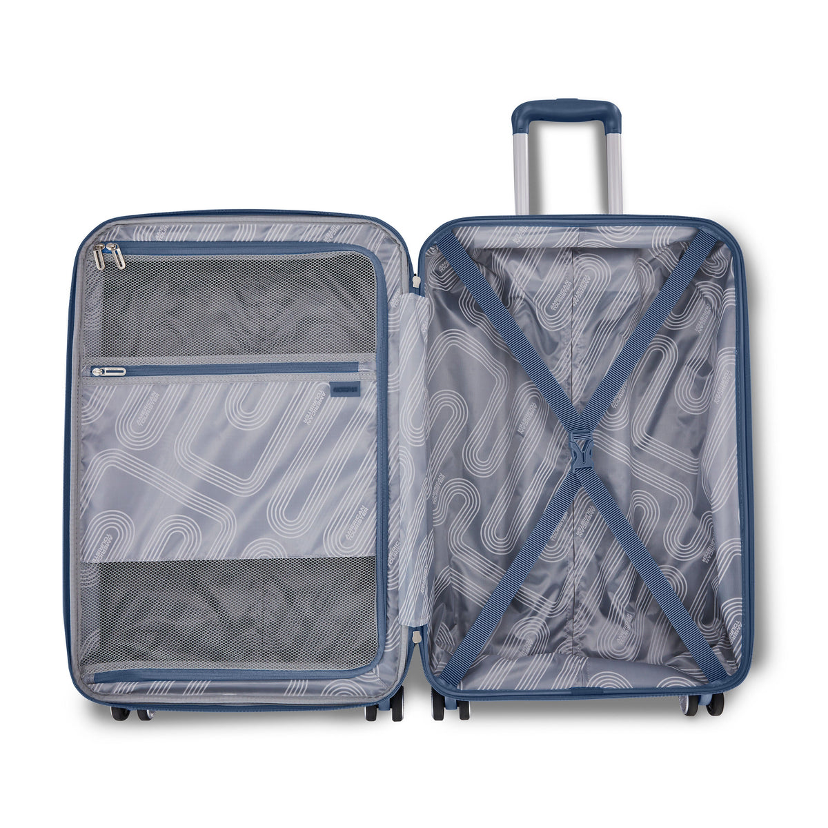 American Tourister Stratum 3.0 Spinner Large in the color Elemental Blue.