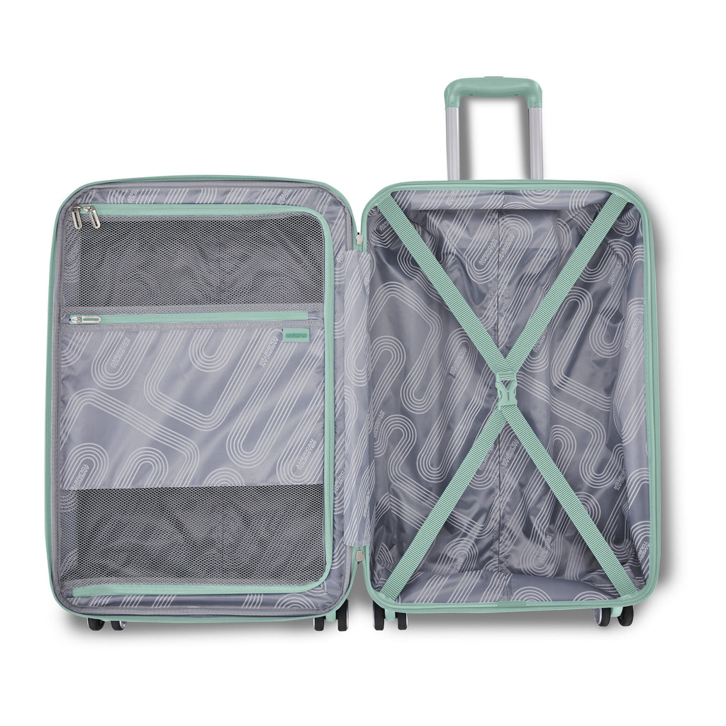 American Tourister Stratum 3.0 2 Piece Set (CO/L) in the color Surreal Green.