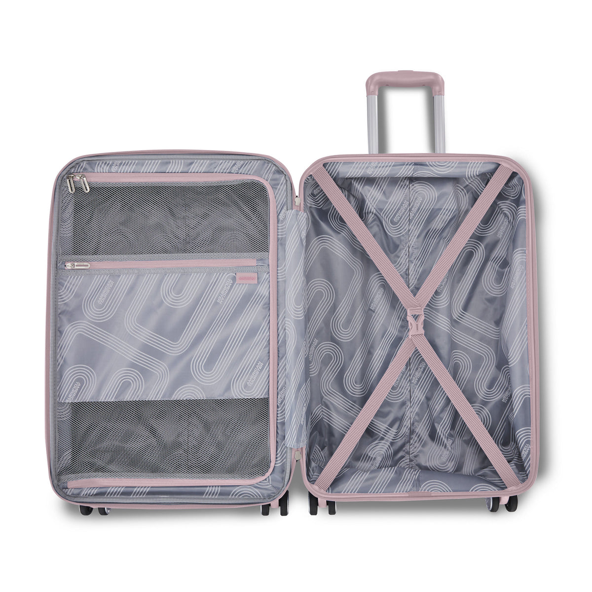 American Tourister Stratum 3.0 2 Piece Set (CO/L) in the color Pink Blush.