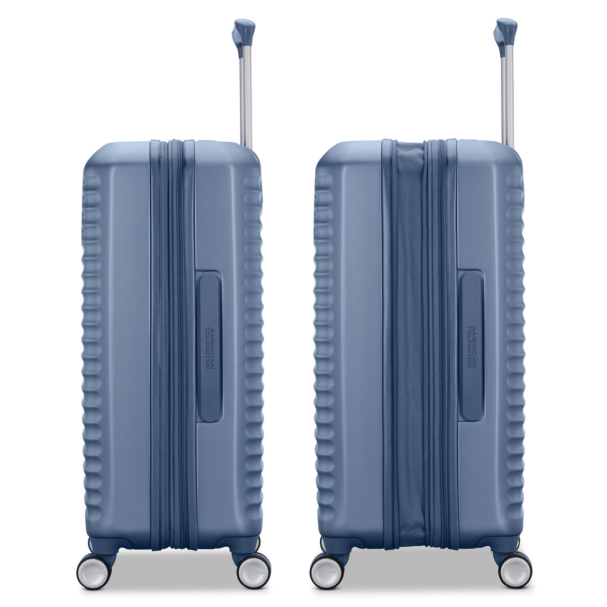American Tourister Stratum 3.0 3 Piece Set (CO/M/L) in the color Elemental Blue.