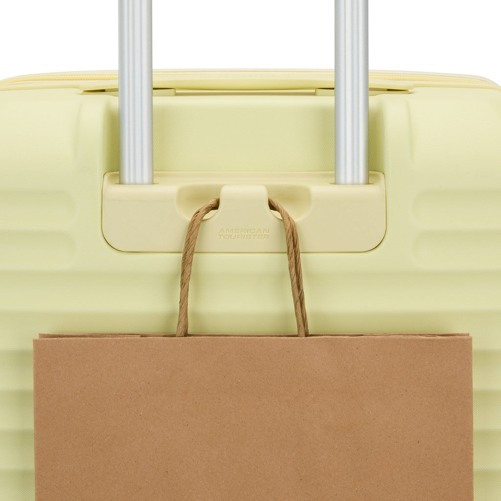American Tourister Stratum 3.0 3 Piece Set (CO/M/L) in the color Celestial Yellow.