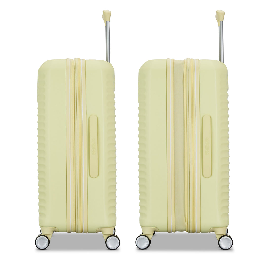 American Tourister Stratum 3.0 3 Piece Set (CO/M/L) in the color Celestial Yellow.