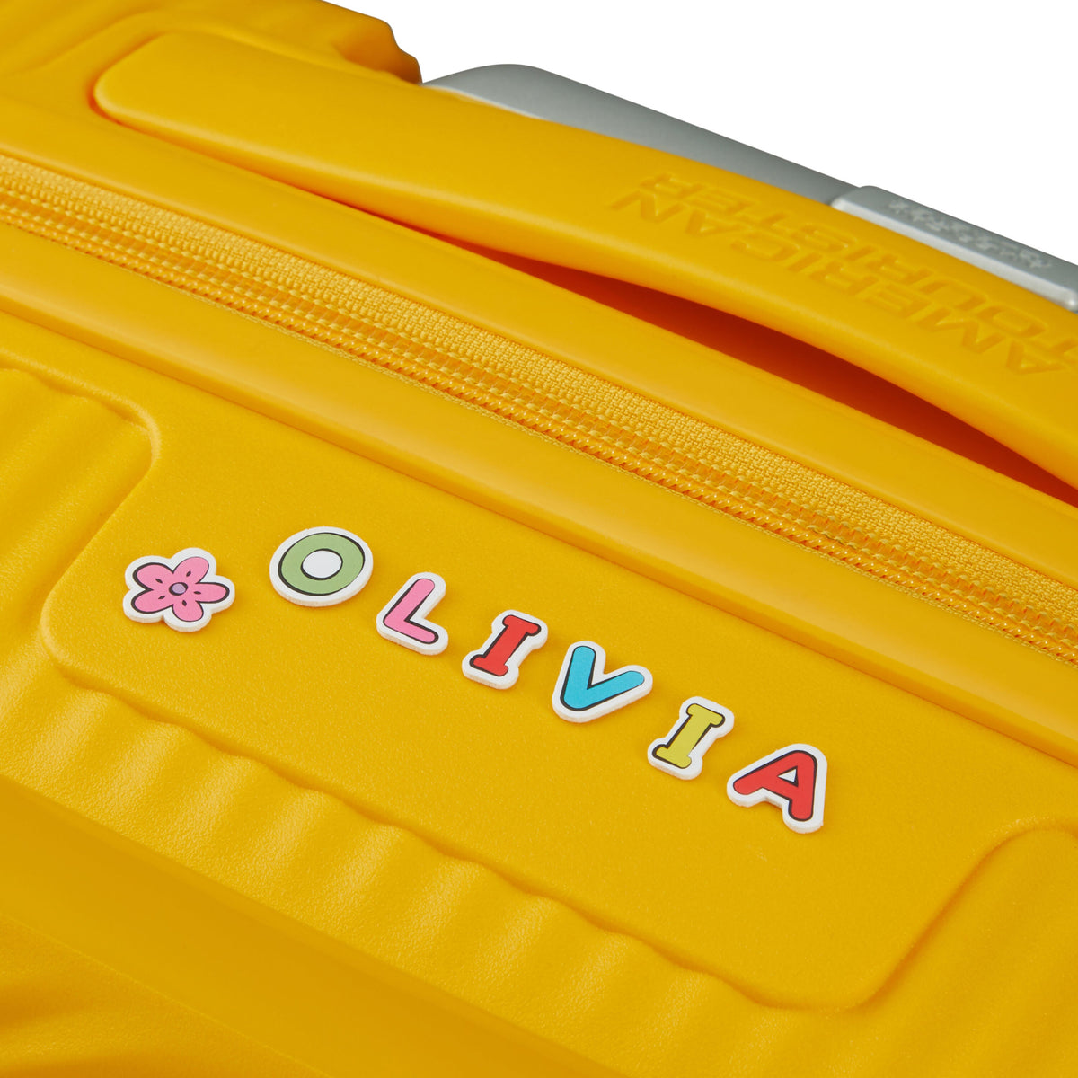 American Tourister Little Curio Spinner Carry-On™ Kids in the color Golden Yellow.