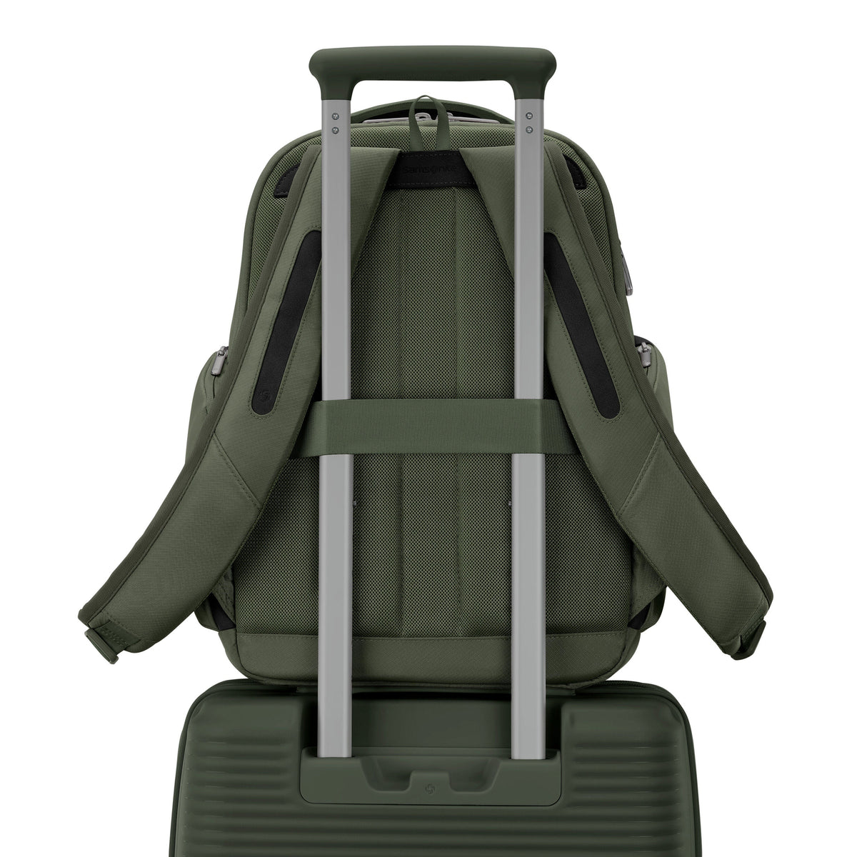 Samsonite Paralux Everyday Backpack in the color Olive.