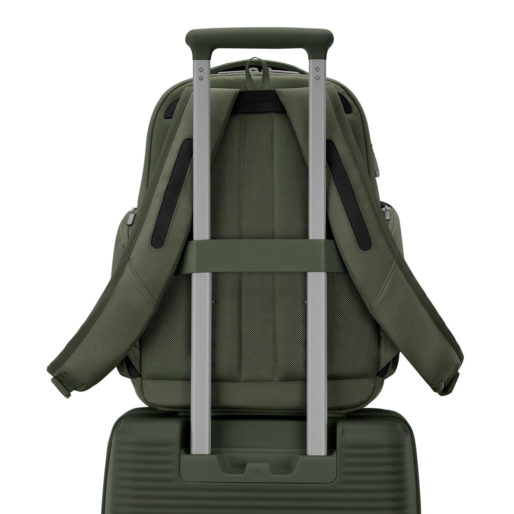 Samsonite Paralux Everyday Backpack in the color Olive.