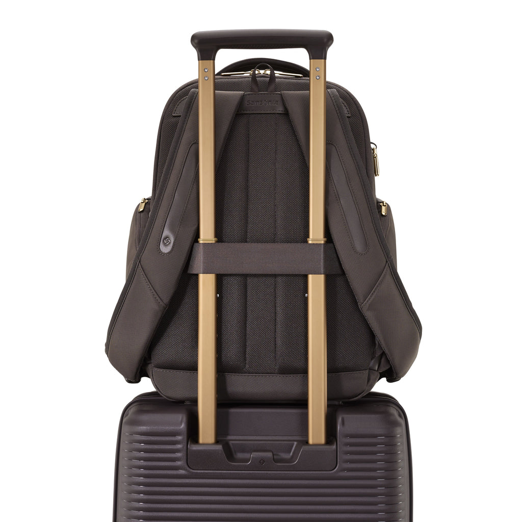 Samsonite Paralux Everyday Backpack in the color Coffee Bean.