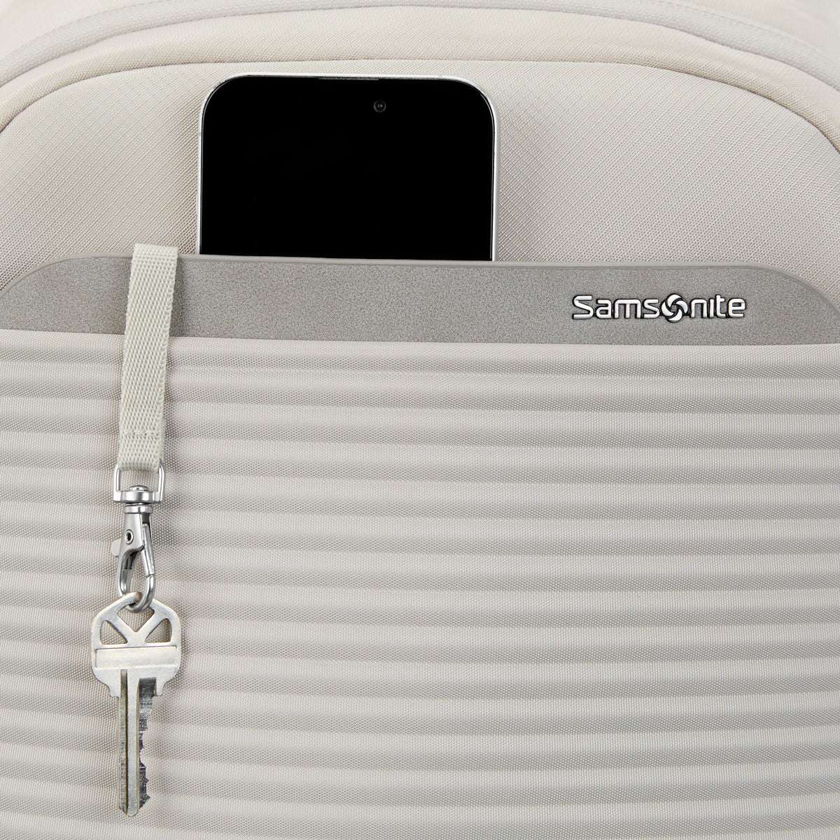Samsonite Paralux 2-in-1 Travel Backpack in the color Stone Grey.