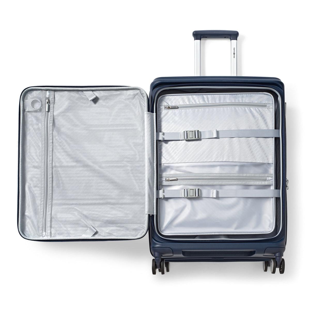 Samsonite Paralux Hardside Spinner Medium in the color Midnight Navy.