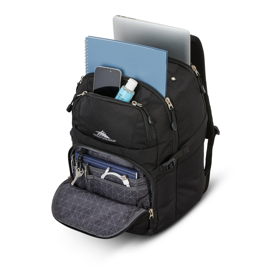 High Sierra Pendall Backpack in the color Black.