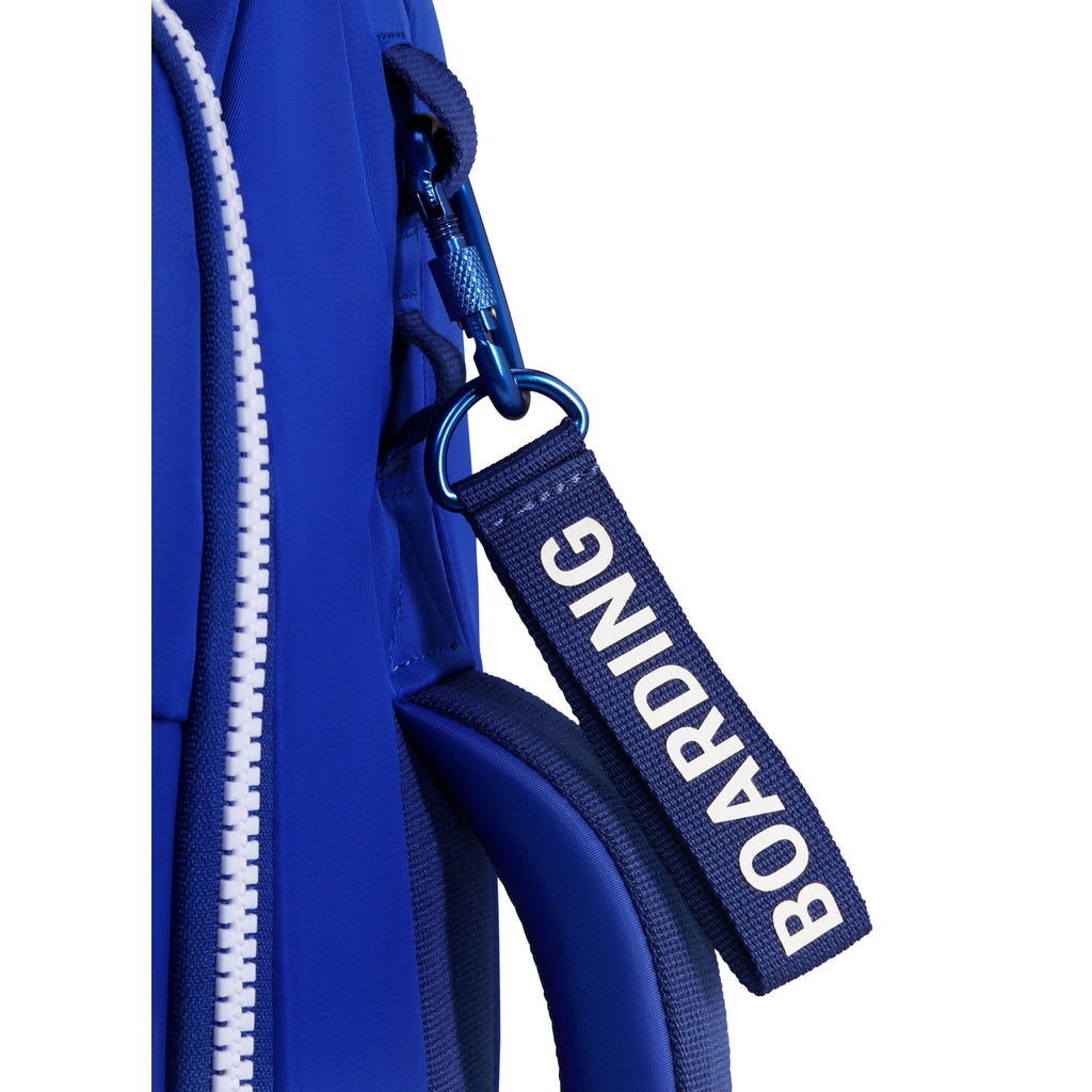 Lipault Plume Cabin Spinner - Layover in Mykonos in the color Magnetic Blue.
