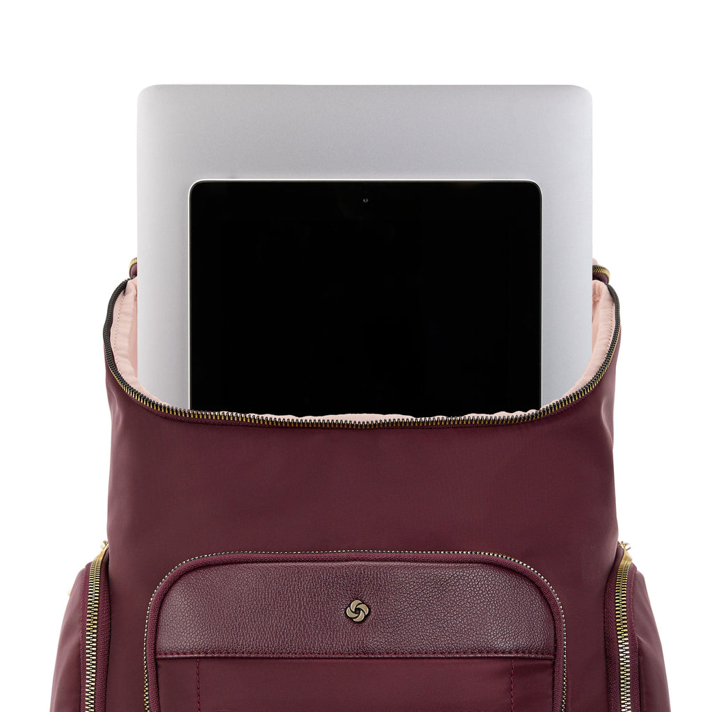 Samsonite Mobile Solution 2 Deluxe Backpack in the color Merlot.