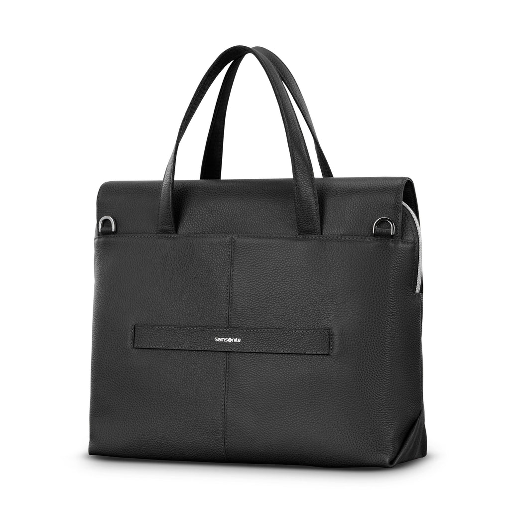 Samsonite Mobile Solution 2 Leather Convertible Brief in the color Black.