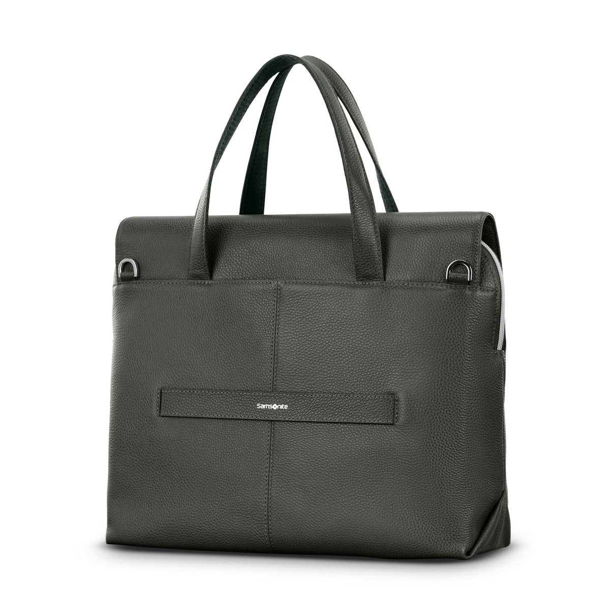 Samsonite Mobile Solution 2 Leather Convertible Brief in the color Olive.