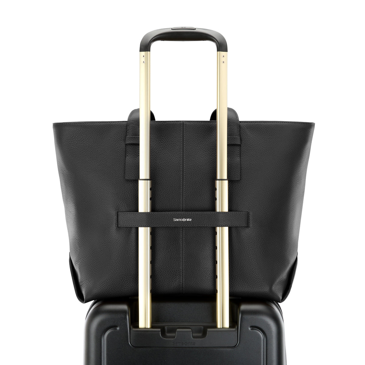 Samsonite Mobile Solution 2 Leather Business Tote in the color Black.