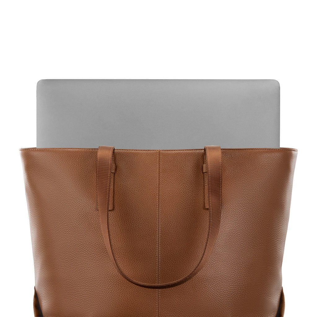 Samsonite Mobile Solution 2 Leather Business Tote in the color Cognac.