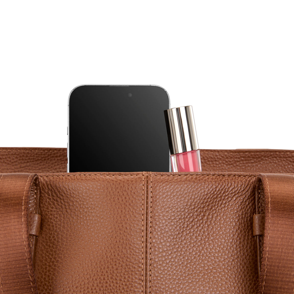 Samsonite Mobile Solution 2 Leather Business Tote in the color Cognac.