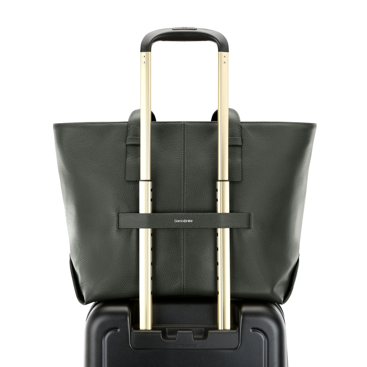 Samsonite Mobile Solution 2 Leather Business Tote in the color Olive.