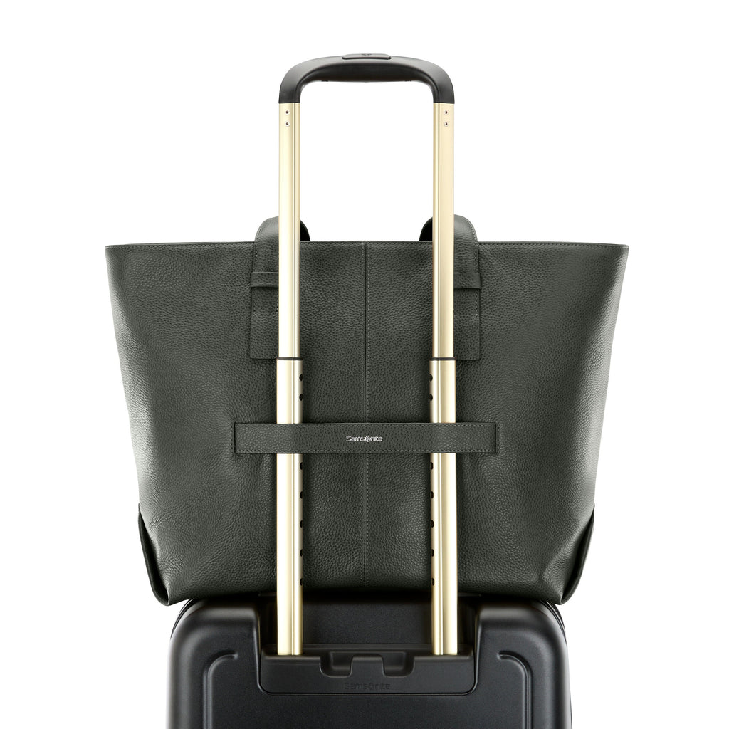 Samsonite Mobile Solution 2 Leather Business Tote in the color Olive.