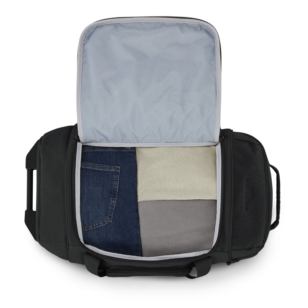 High Sierra Pathsetter 22" Wheeled Duffle in the color Black.