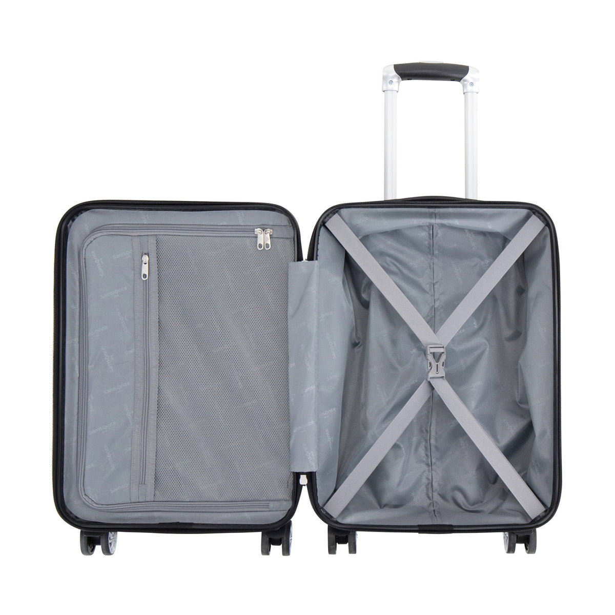 Samsonite Integra Spinner 2 Piece Set (CO/L) in the color Silver.