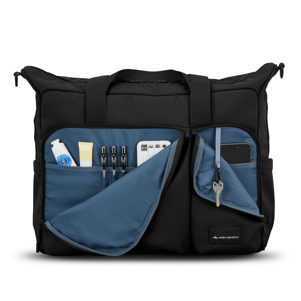 High Sierra Lineage Tote Bag in the color Black.