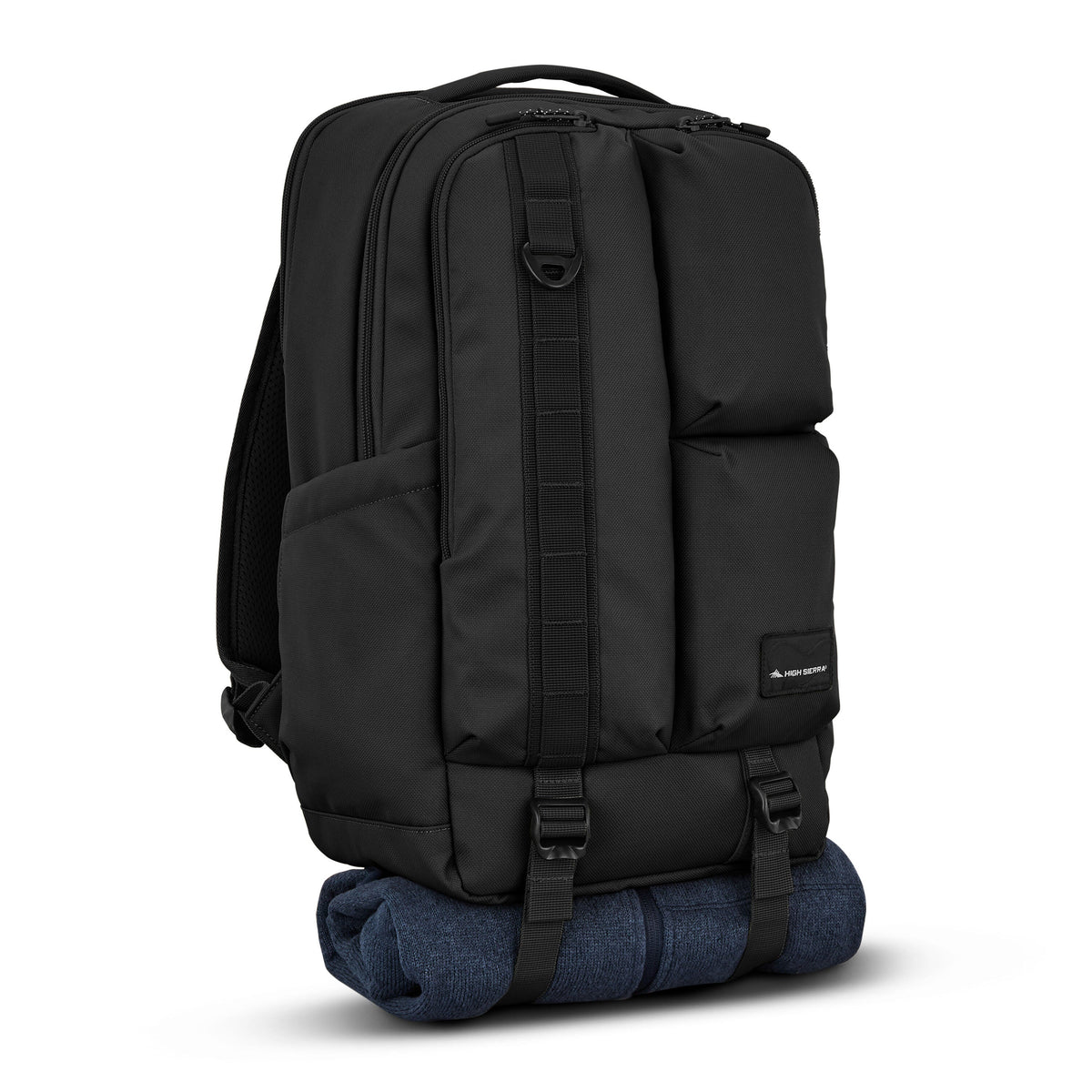 High Sierra Lineage Backpack in the color Black.