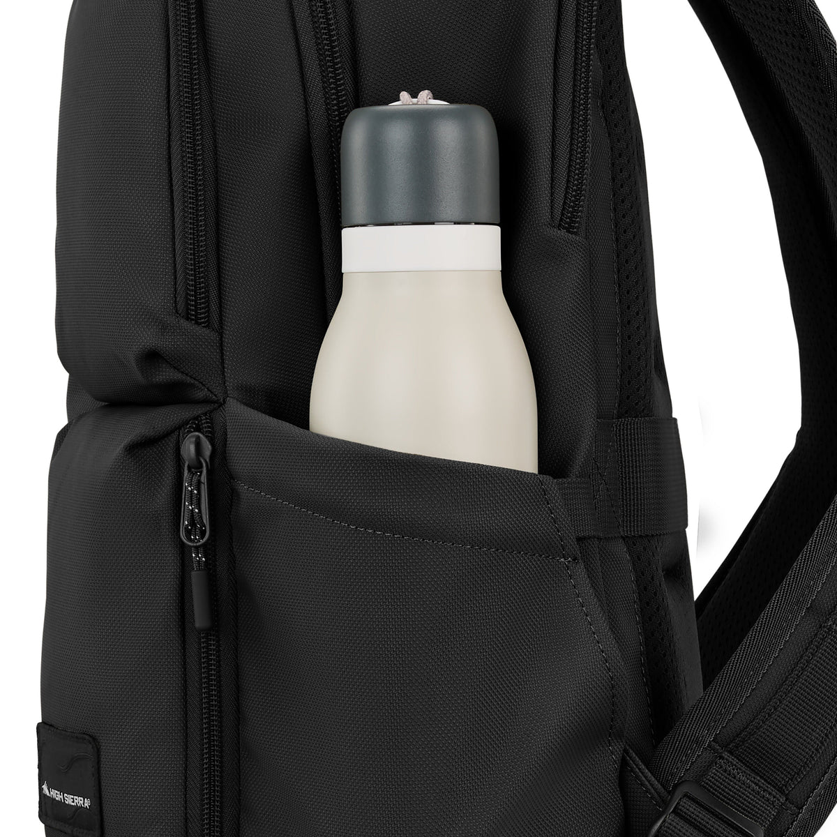 High Sierra Lineage Backpack in the color Black.