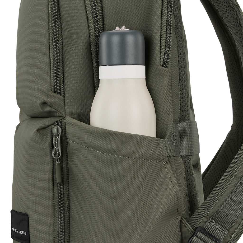 High Sierra Lineage Backpack in the color Olive.