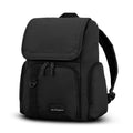 High Sierra Lineage Flap Backpack in the color Black.
