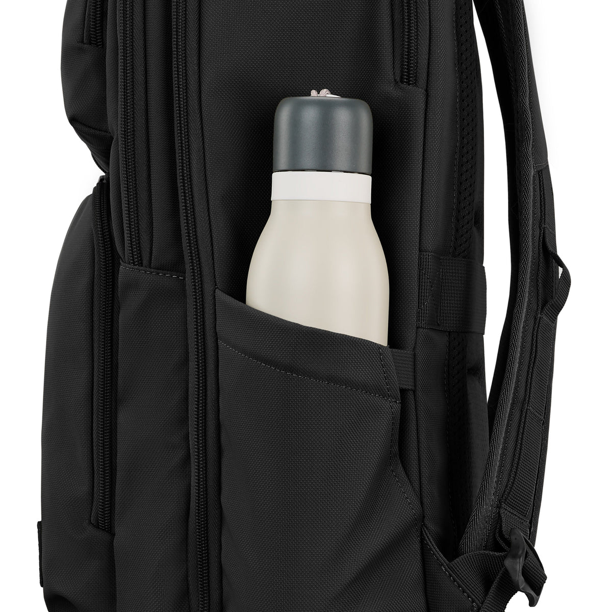 High Sierra Lineage Travel Backpack in the color Black.