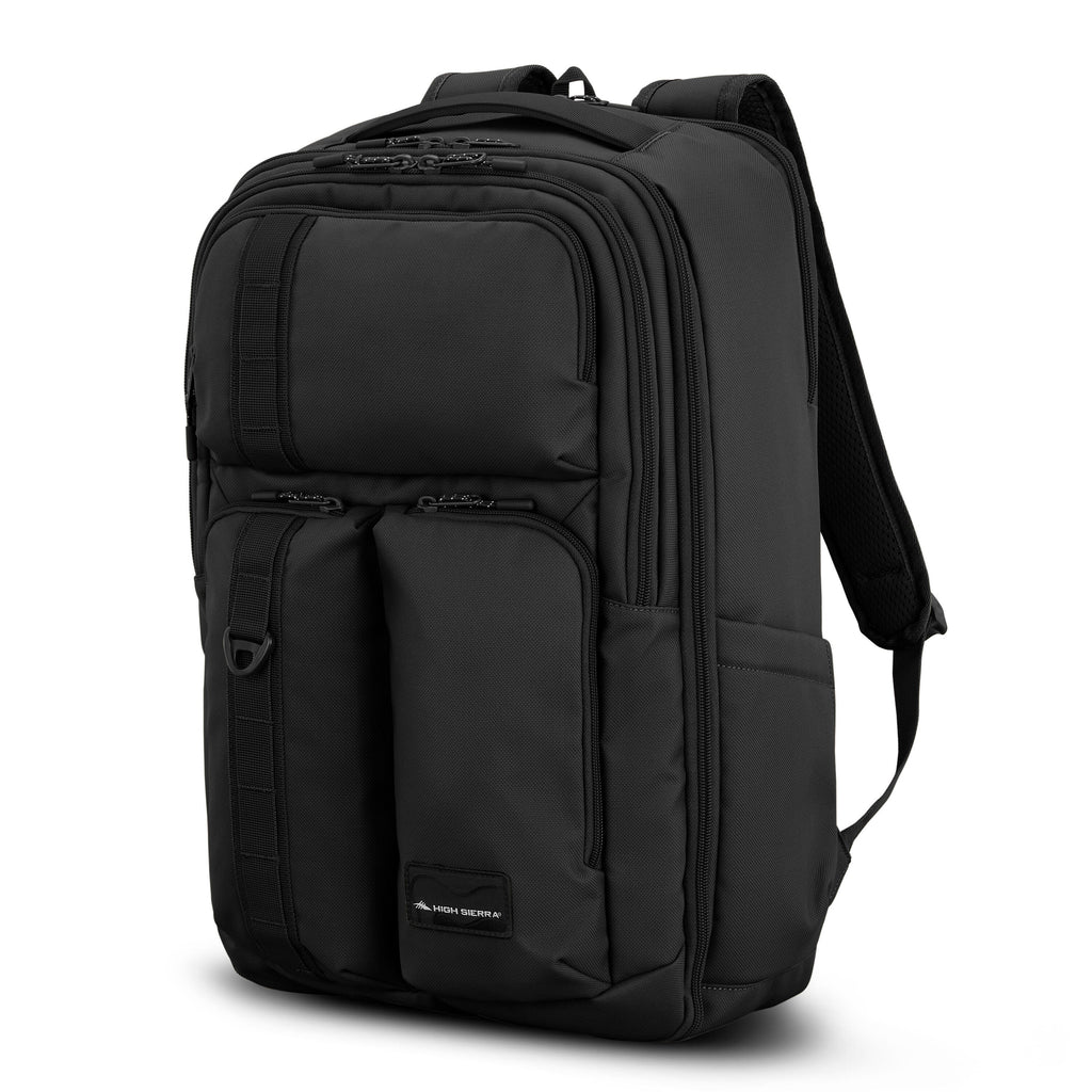 High Sierra Lineage Travel Backpack in the color Black.