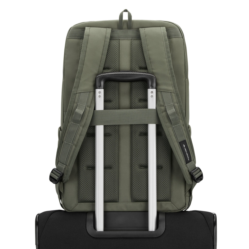 High Sierra Lineage Travel Backpack in the color Olive.
