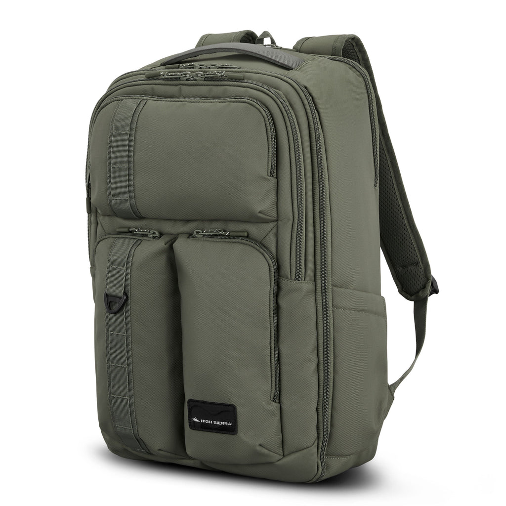 High Sierra Lineage Travel Backpack in the color Olive.