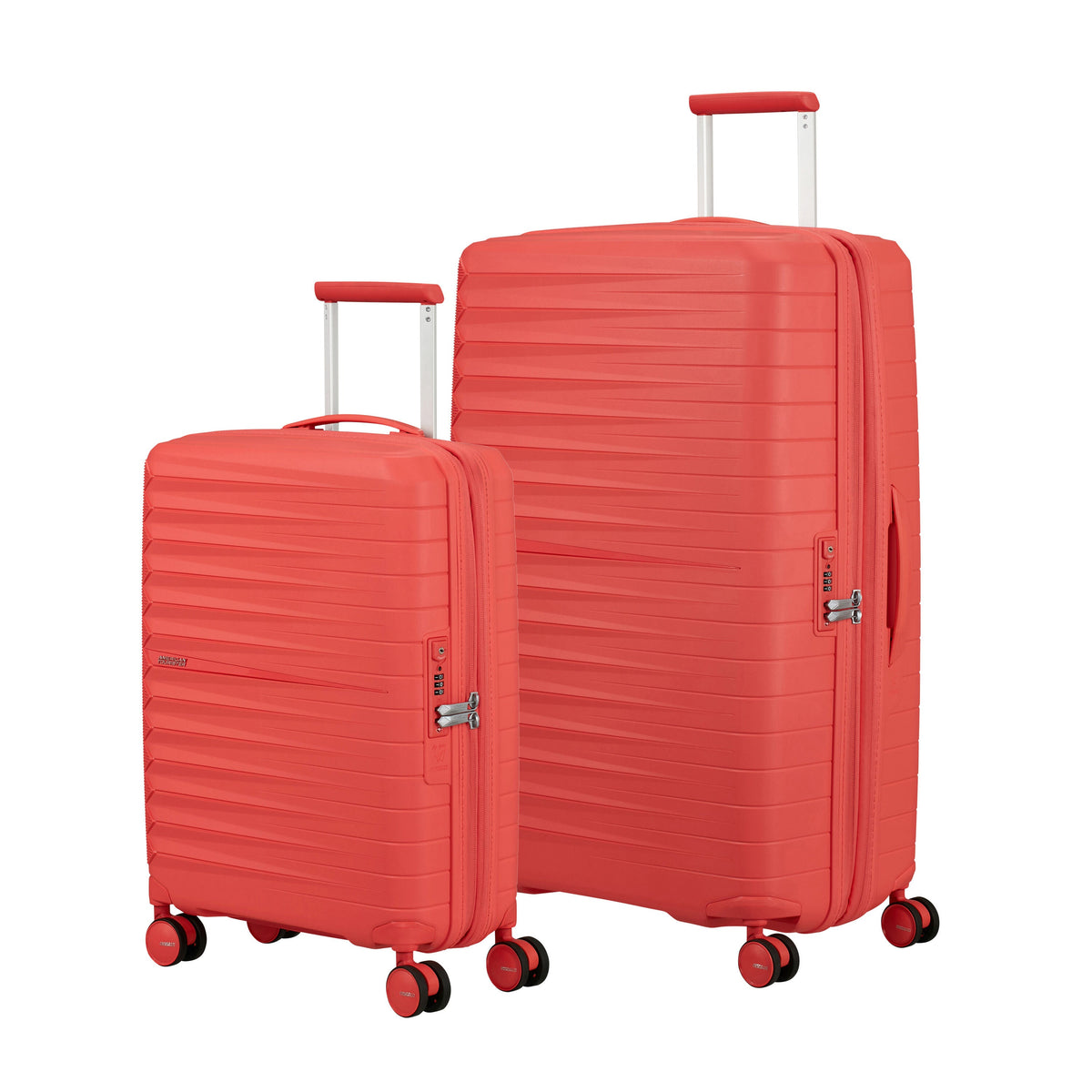 American Tourister FastForward 2 Piece Set in the color Sunset Coral.