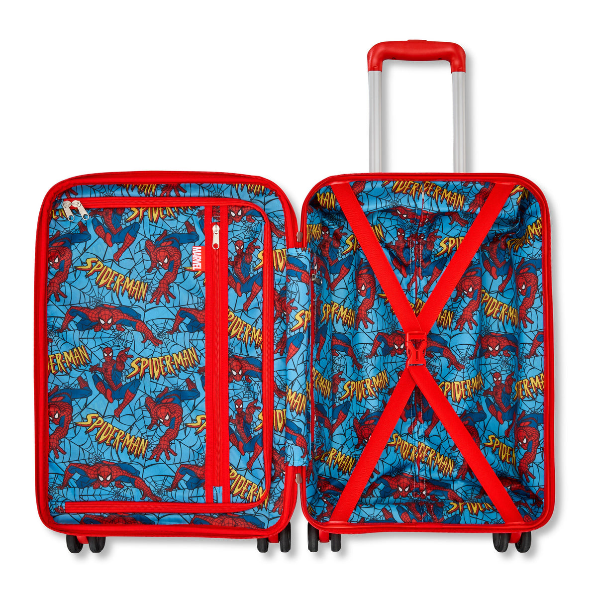 Spiderman Carry-On Spinner in the color Bright Red.