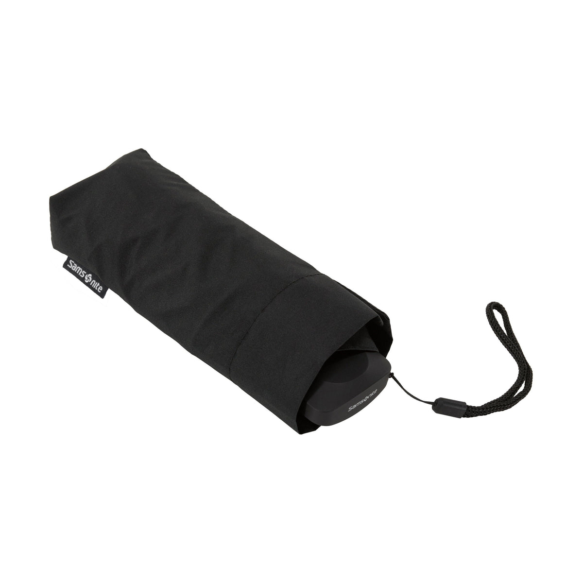 Samsonite Manual Flat Umbrella in the color Black.