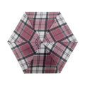 Samsonite Manual Flat Umbrella in the color Garnet Red Check.