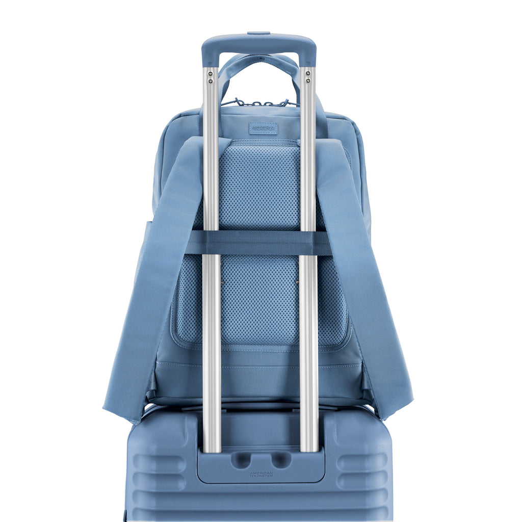 American Tourister Stratum 3 Backpack in the color Elemental Blue.