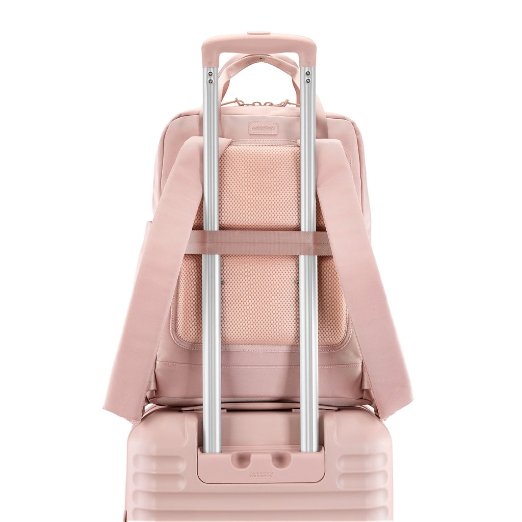 American Tourister Stratum 3 Backpack in the color Pink Blush.