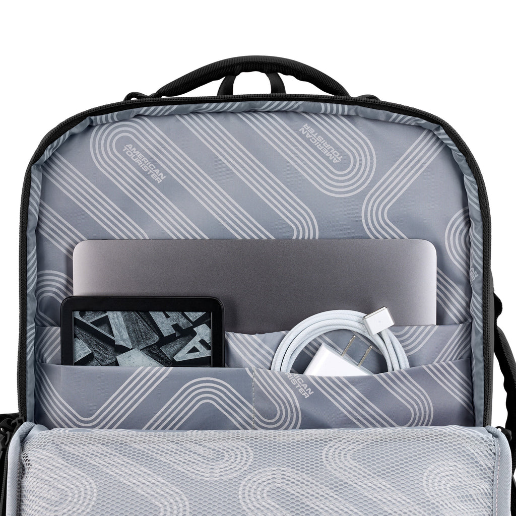 American Tourister Stratum 3.0 Travel Backpack in the color Black.