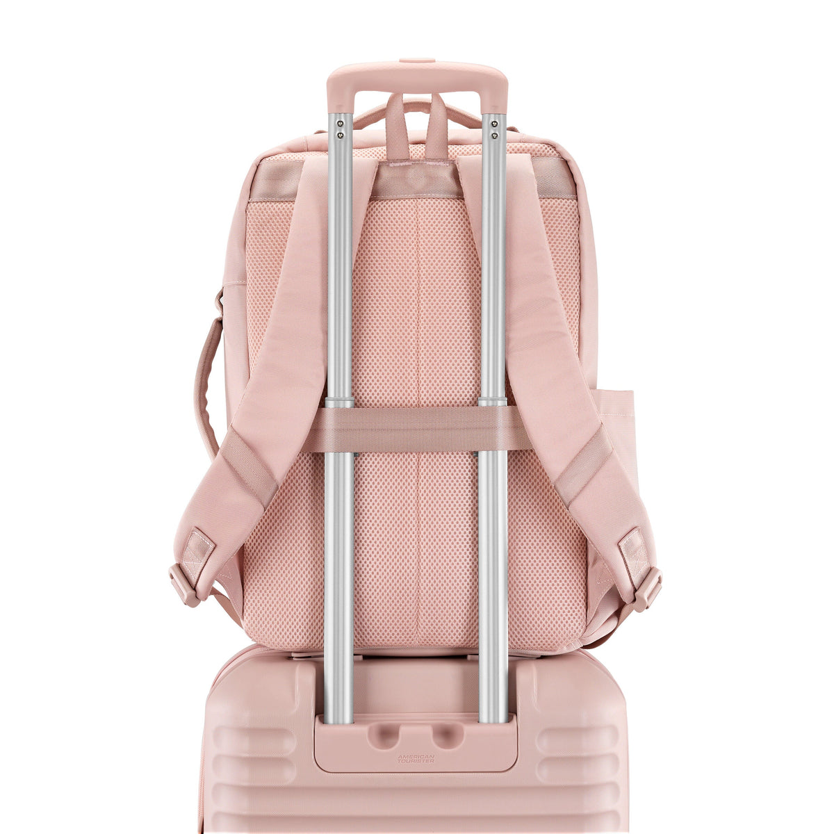 American Tourister Stratum 3.0 Travel Backpack in the color Pink Blush.