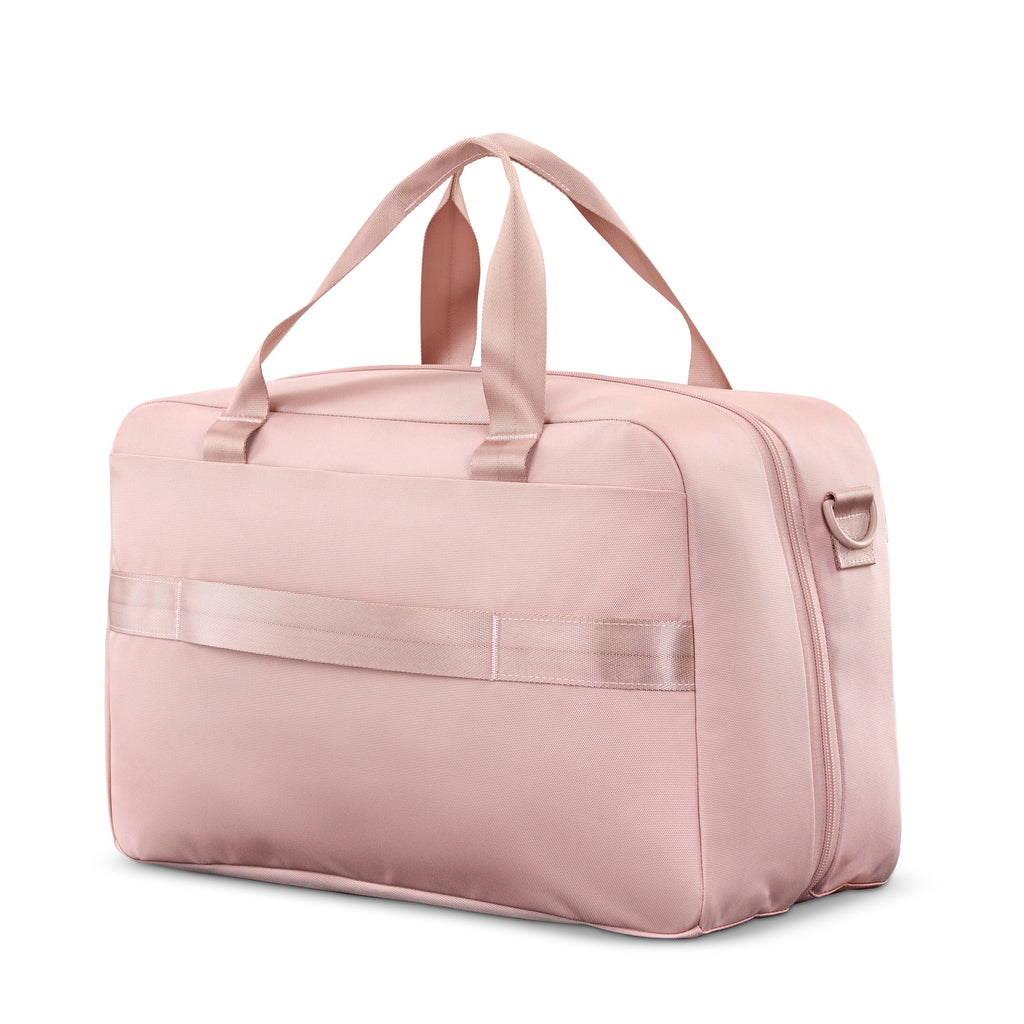 American Tourister Stratum 3.0 Convertible Weekender in the color Pink Blush.