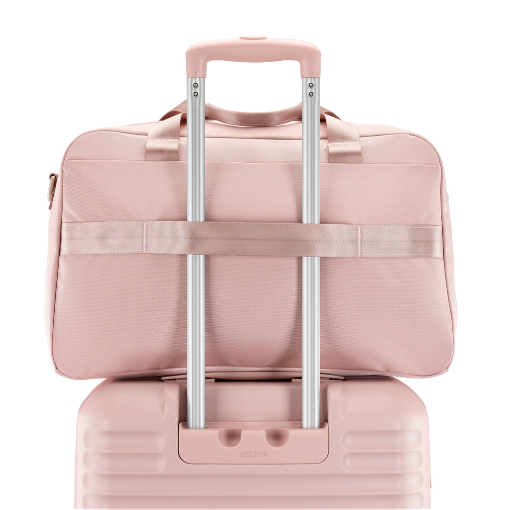 American Tourister Stratum 3.0 Convertible Weekender in the color Pink Blush.