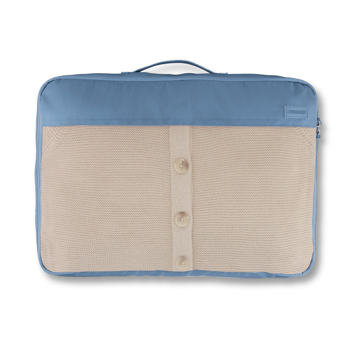 American Tourister Stratum 3.0 3 Piece Packing Cubes in the color Elemental Blue.