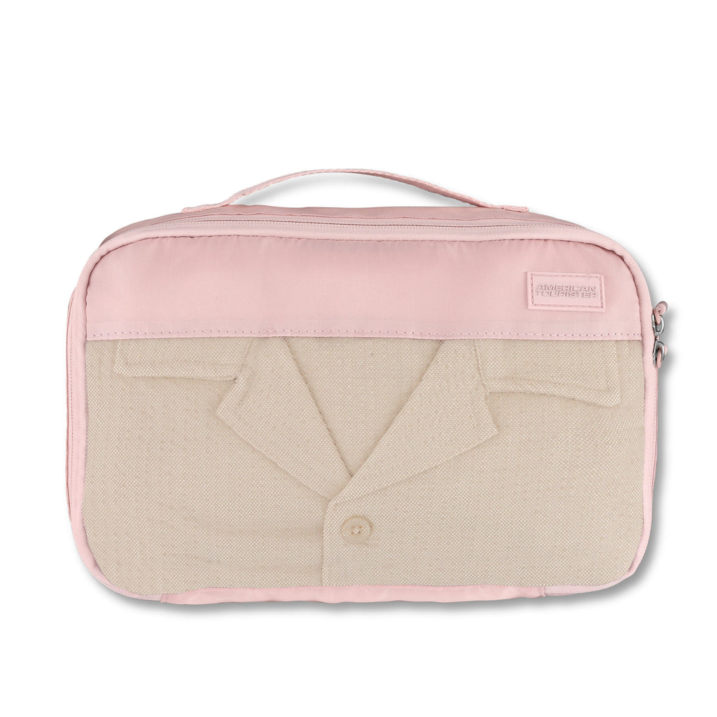 American Tourister Stratum 3.0 3 Piece Packing Cubes in the color Pink Blush.