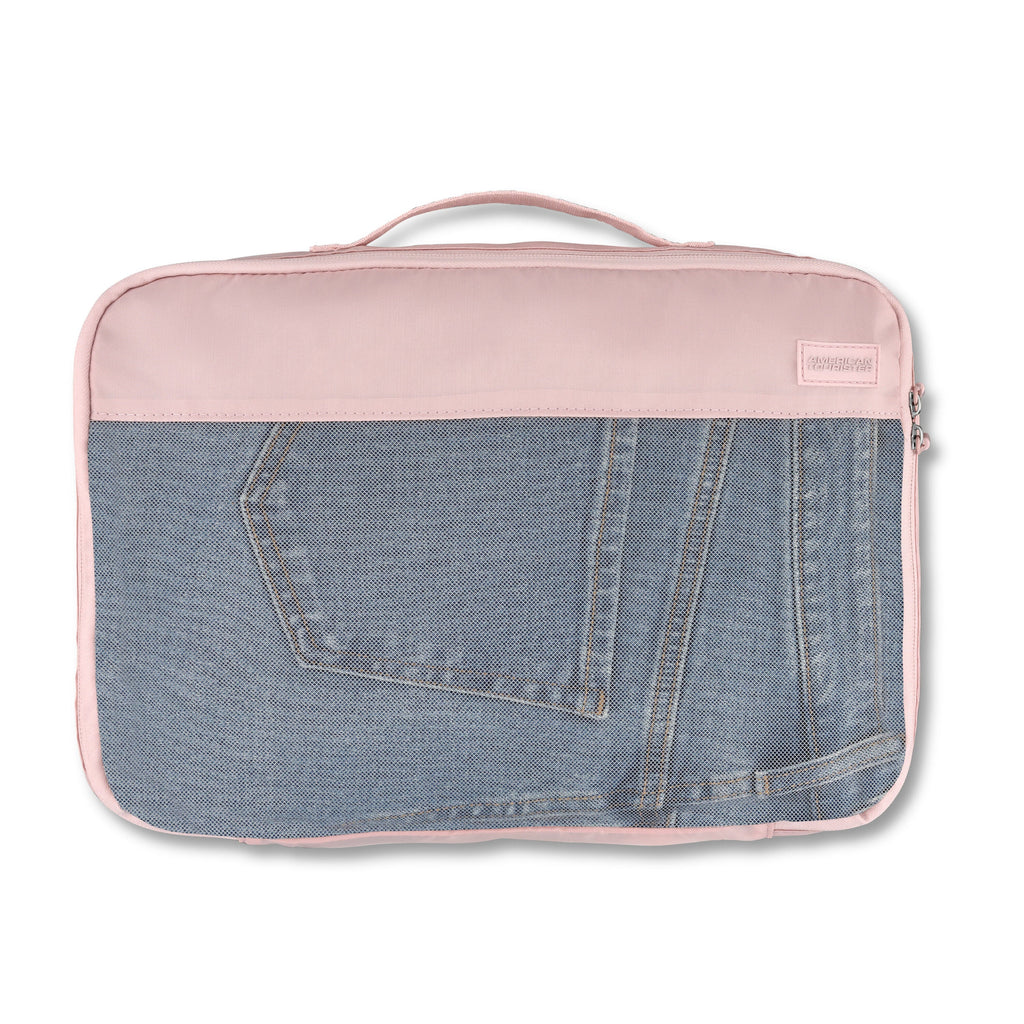 American Tourister Stratum 3.0 3 Piece Packing Cubes in the color Pink Blush.