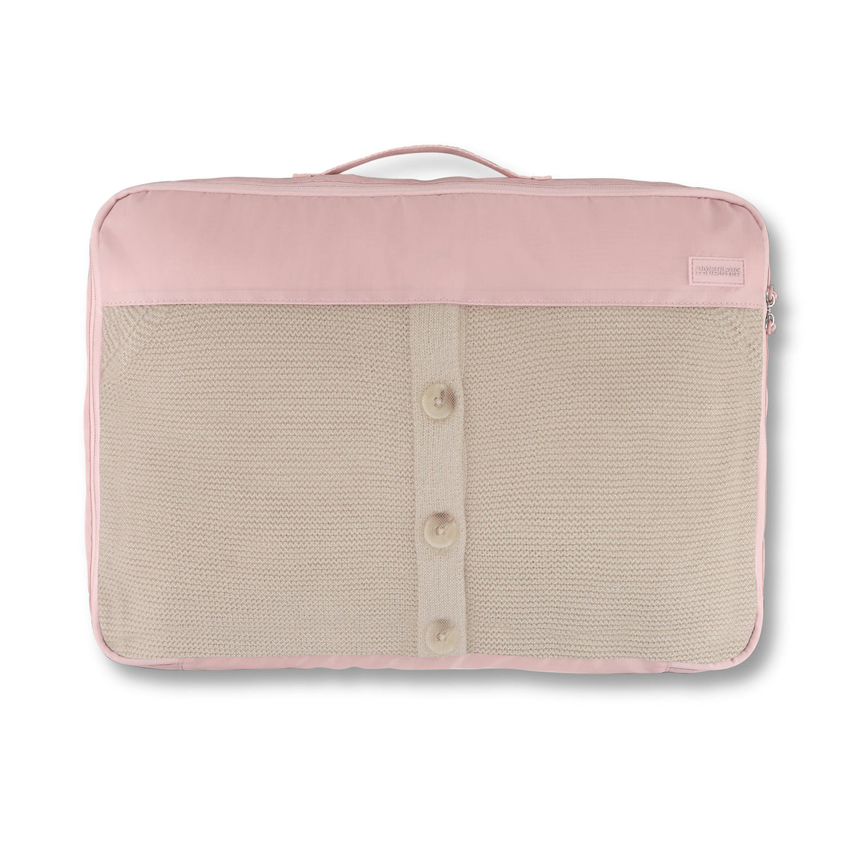 American Tourister Stratum 3.0 3 Piece Packing Cubes in the color Pink Blush.