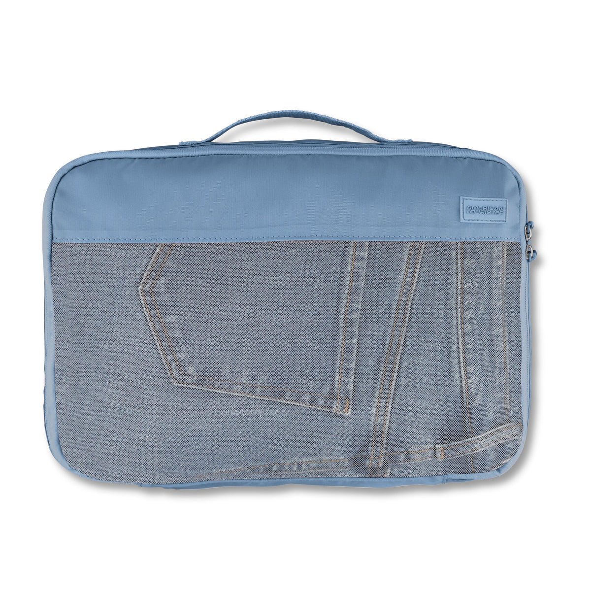 American Tourister Stratum 3.0 6 Piece Packing Cubes in the color Elemental Blue.