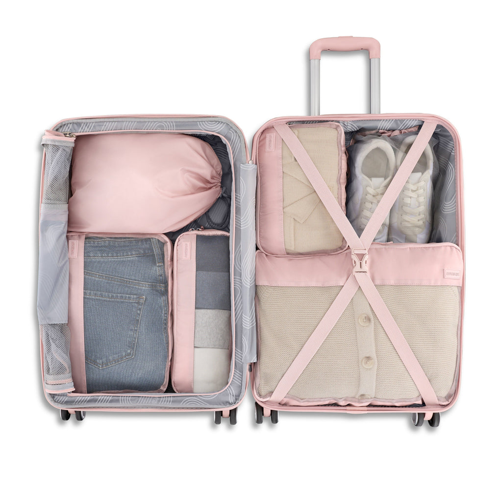 American Tourister Stratum 3.0 6 Piece Packing Cubes in the color Pink Blush.