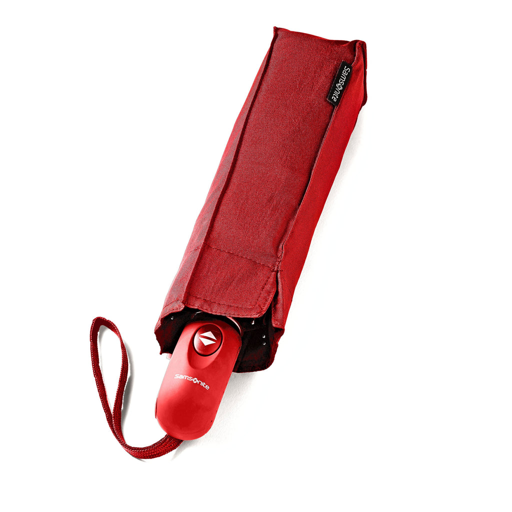 Samsonite Travel Accessories Umbrellas Windguard Auto Open/Close in the color Red.